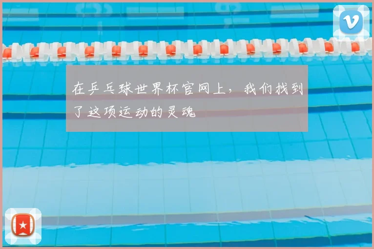 在乒乓球世界杯官网上，我们找到了这项运动的灵魂